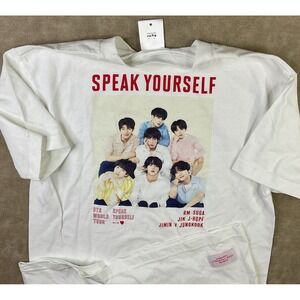 BTS T-Shirt Speak Yourself  World Tour Concert Graphic Tee Official Men Sz L USA